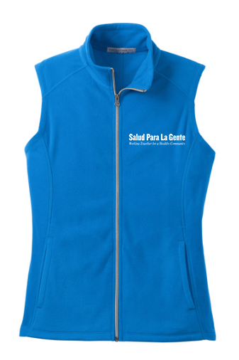 L226 Port Authority® Ladies Microfleece Vest ($24.50) <br> Colors: Light Royal, Black, Grey 